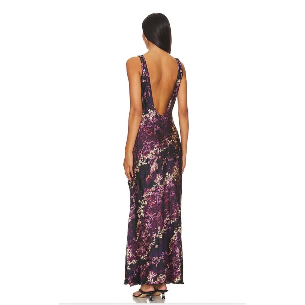 Free People Worth The Wait Bias Sleek Slip Black Combo Side-Slit MEDIUM NWT - Picture 10 of 13
